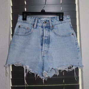 Zara Denim High- Waisted Shorts!
